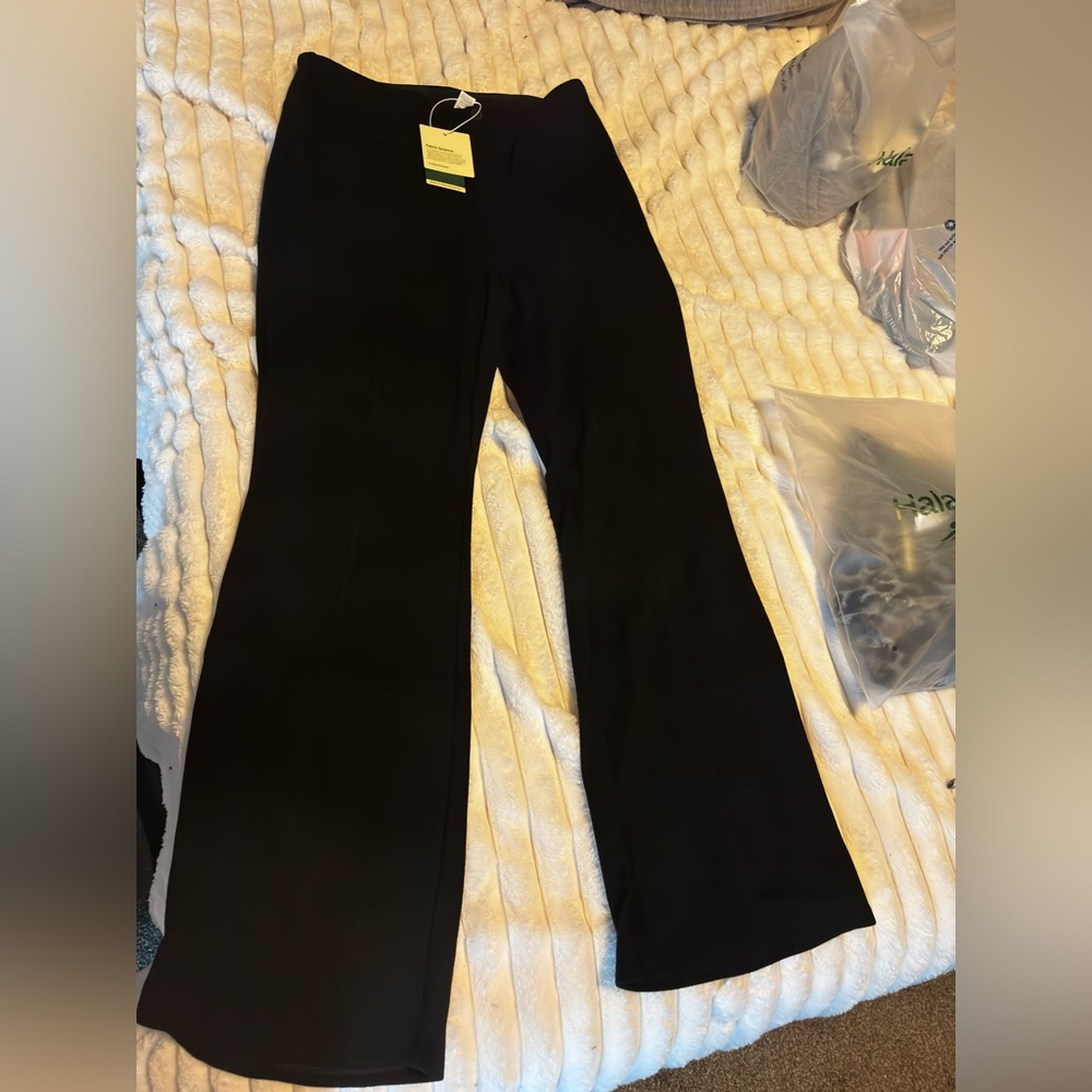 HALARA Black Boot Cut Flare Pants size L